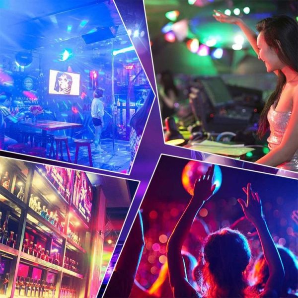 YouOKLight YK2278 3W Sound Activated Party DJ Lighting RBG Disco Ball Strobe Lamp Stage Par Light with 7 Modes, Without Remote Control - Image 18