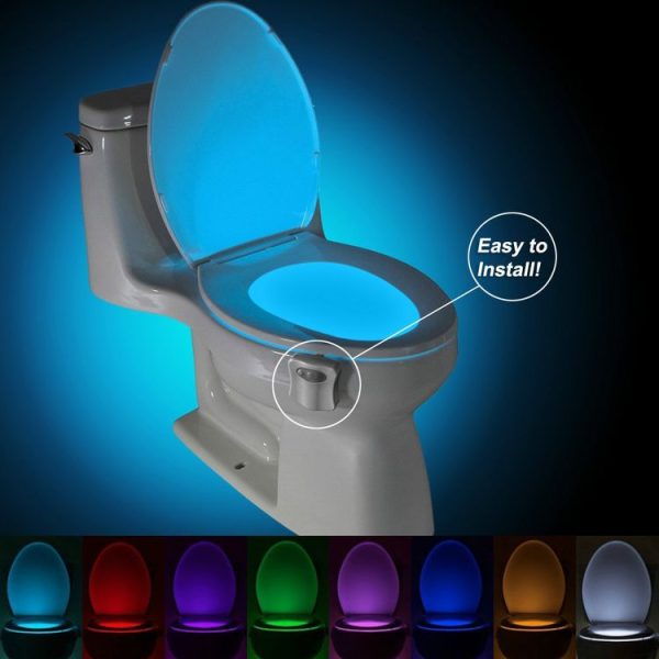 Motion Activated Toilet Nightlight, LED Toilet Light Bathroom Washroom - Image 6
