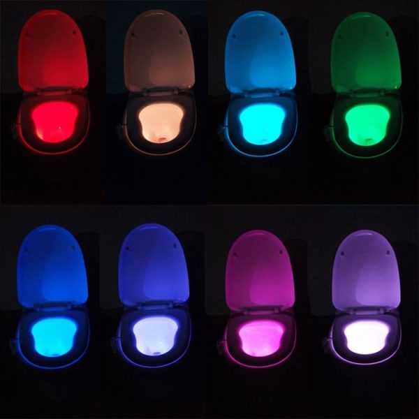 Motion Activated Toilet Nightlight, LED Toilet Light Bathroom Washroom - Image 8