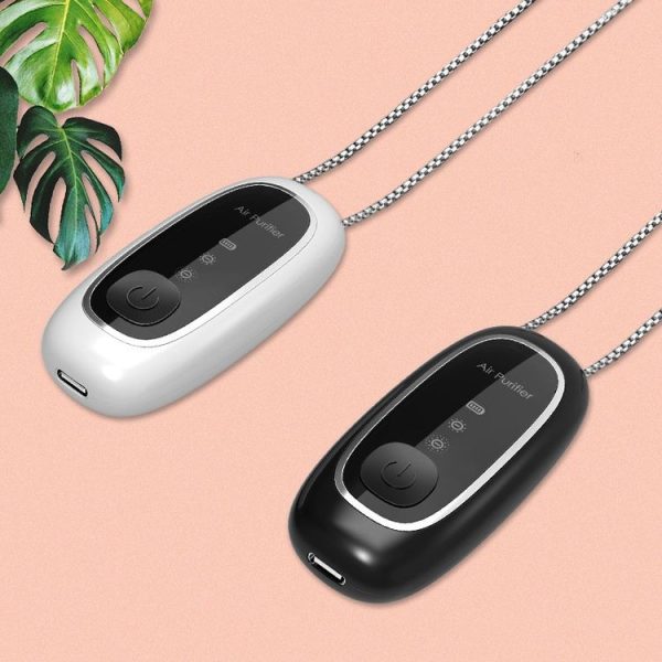 KY100A Portable Negative Ion Air Purifier Neck Hanging Air Purifier (Black) - Image 2