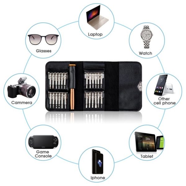 27 in 1 Magnetic Suction Portable Wallet Type Screw Driver Set Mobile Phone Tablet Maintenance Tool - Image 9
