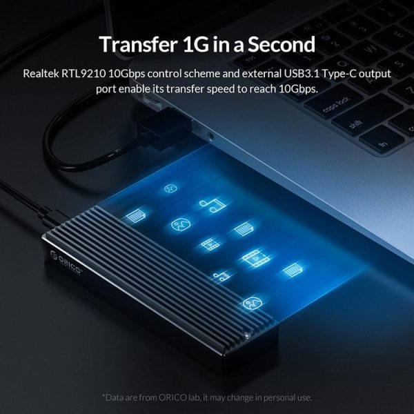 ORICO M2PV-C3 M.2 NVMe SSD Enclosure - Image 7