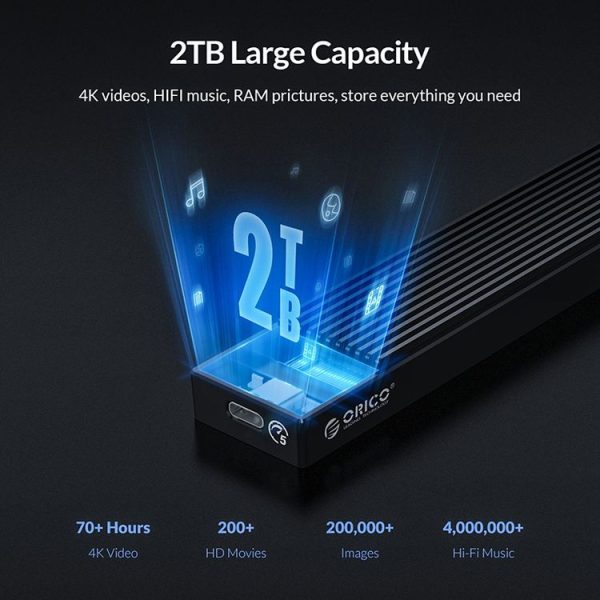 ORICO M2PF-C3 M.2 NGFF SSD Enclosure - Image 8