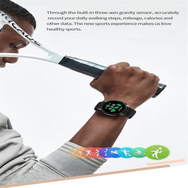 V23 1.28inch IPS Color Screen Smart Watch IP67 Waterproof, Support Heart Rate Monitoring / Blood Pressure Monitoring / Blood Oxygen Monitoring / Sleep Monitoring (Black) - Image 11