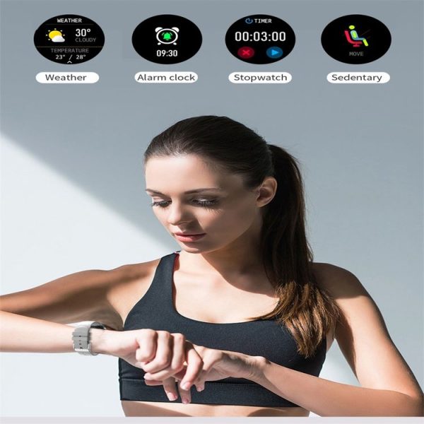 V23 1.28inch IPS Color Screen Smart Watch IP67 Waterproof, Support Heart Rate Monitoring / Blood Pressure Monitoring / Blood Oxygen Monitoring / Sleep Monitoring (Black) - Image 14