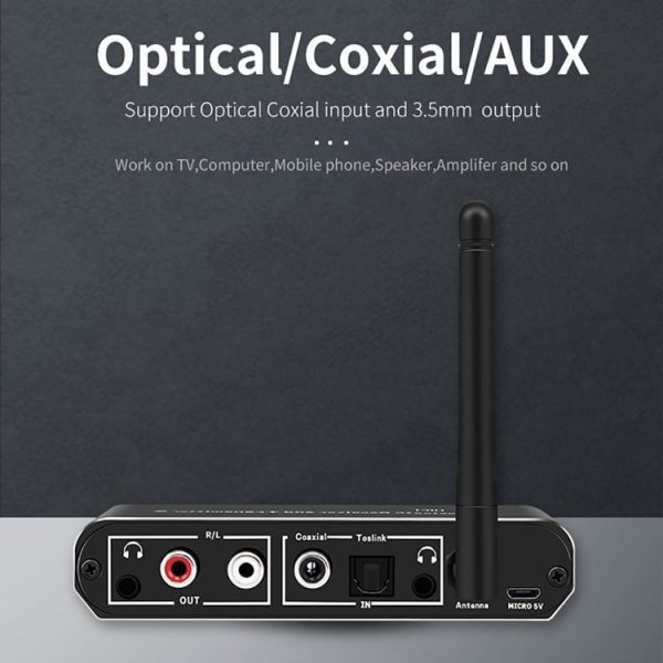 ZS-SGD09 3 in 1 Digital to Analog Bluetooth 5.0 Receiver & Transmitter - Image 5