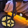 5m Wireless PIR Motion Sensor LED Strip Light 12V Smart Stair Cabinet Wall Lamp, EU plug (Warm white Light)