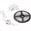5m Wireless PIR Motion Sensor LED Strip Light 12V Smart Stair Cabinet Wall Lamp, EU plug (Warm white Light) - Image 2