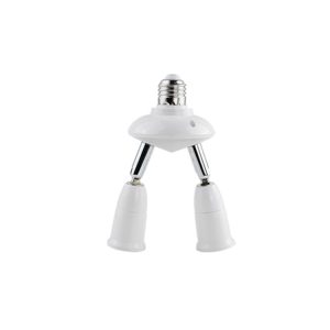 E27 to E27 Splitter Adjustable LED Light Bulb Holder Adapter Converter Socket Light Bulb Holder, type: 2 In 1