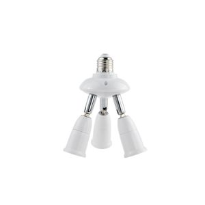 E27 to E27 Splitter Adjustable LED Light Bulb Holder Adapter Converter Socket Light Bulb Holder, type: 3 In 1