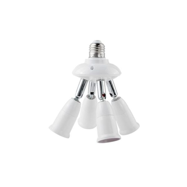 E27 to E27 Splitter Adjustable LED Light Bulb Holder Adapter Converter Socket Light Bulb Holder, type: 4 In 1