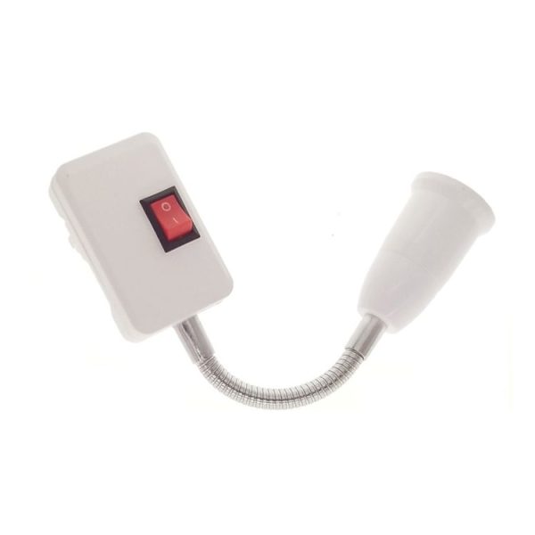 40CM AC 110-220V 6A E27 Bulb Holder Flexible Extension Converter Switch Adapter Socket (EU plug) - Image 3
