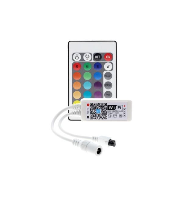 Smart Phone Control Music and Timer Mode Home Mini WIFI LED RGB Controller, type: RGBW IR Controller