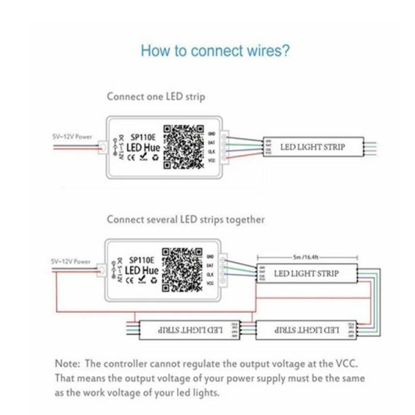 SP110E Bluetooth Pixel light Controller WS2811 WS2812B ws2812 dimmer SK6812 RGB RGBW APA102 WS2801 pixels Led Strip IOS Android - Image 6