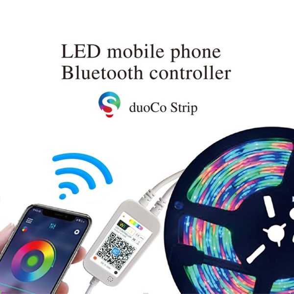 WiFi Smart 4 Pin RGB LED Strip Light Controller APP Remote Voice Control Works with Alexa Echo, 5-24V, type: WiFi 40-keys Controller - Image 6