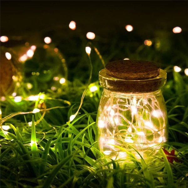 20m 200LED Solar Outdoor Waterproof Silver Wire Light String Christmas New Year Garden Decoration Garland Lights (Warm White Light) - Image 4