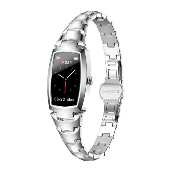 H8 Pro 1.08 inch Color Screen Smart Wristband, IP67 Waterproof, Support Heart Rate Monitoring / Blood Pressure Monitoring / Blood Oxygen Monitoring / Sleep Monitoring / Predict Menstrual Cycle Intelligently (Silver)