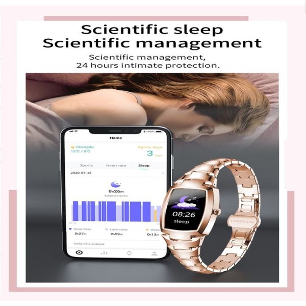 H8 Pro 1.08 inch Color Screen Smart Wristband, IP67 Waterproof, Support Heart Rate Monitoring / Blood Pressure Monitoring / Blood Oxygen Monitoring / Sleep Monitoring / Predict Menstrual Cycle Intelligently (Silver) - Image 12