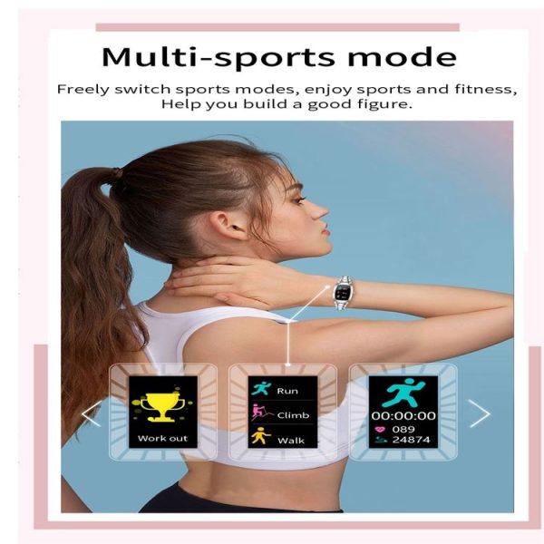 H8 Pro 1.08 inch Color Screen Smart Wristband, IP67 Waterproof, Support Heart Rate Monitoring / Blood Pressure Monitoring / Blood Oxygen Monitoring / Sleep Monitoring / Predict Menstrual Cycle Intelligently (Silver) - Image 18