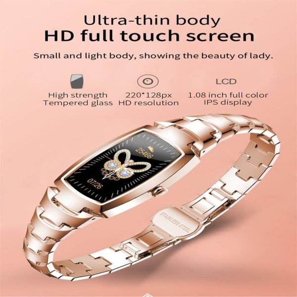 H8 Pro 1.08 inch Color Screen Smart Wristband, IP67 Waterproof, Support Heart Rate Monitoring / Blood Pressure Monitoring / Blood Oxygen Monitoring / Sleep Monitoring / Predict Menstrual Cycle Intelligently (Silver) - Image 2