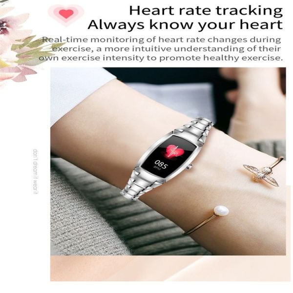 H8 Pro 1.08 inch Color Screen Smart Wristband, IP67 Waterproof, Support Heart Rate Monitoring / Blood Pressure Monitoring / Blood Oxygen Monitoring / Sleep Monitoring / Predict Menstrual Cycle Intelligently (Silver) - Image 5