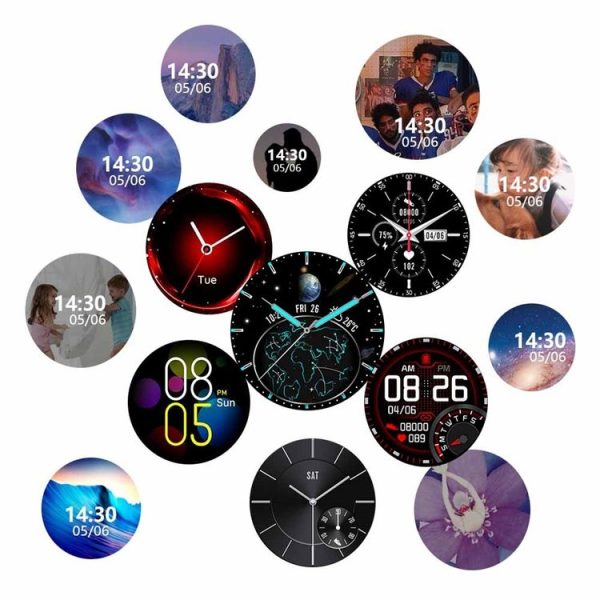 E13 1.28 inch IPS Color Screen Smart Watch, IP68 Waterproof, Leather Watchband, Support Heart Rate Monitoring / Blood Pressure Monitoring / Blood Oxygen Monitoring / Sleep Monitoring (Gold) - Image 12