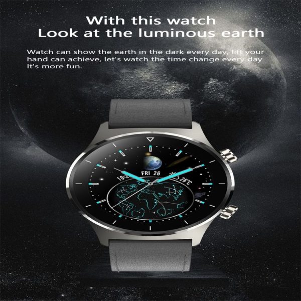 E13 1.28 inch IPS Color Screen Smart Watch, IP68 Waterproof, Leather Watchband, Support Heart Rate Monitoring / Blood Pressure Monitoring / Blood Oxygen Monitoring / Sleep Monitoring (Gold) - Image 17