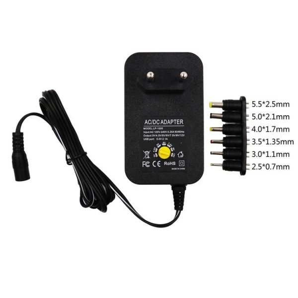 3V 4.5V 5V 6V 7.5V 9V 12V 2A 2.5A AC DC Adapter Adjustable Power Adapter Universal Charger Power Supply 30W (EU Plug) - Image 2