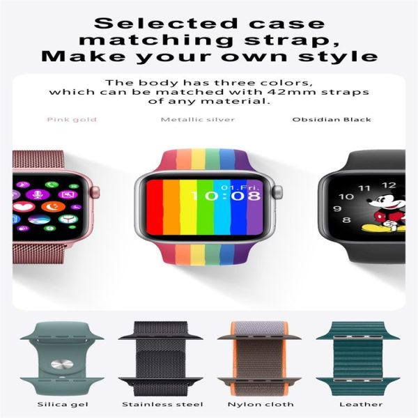 Q520 1.54 inch Color Screen Smart Watch, Life Waterproof, Steel Watchband, Support Bluetooth Call / Heart Rate Monitoring / Blood Pressure Monitoring / Blood Oxygen Monitoring / Sleep Monitoring (Pink) - Image 9