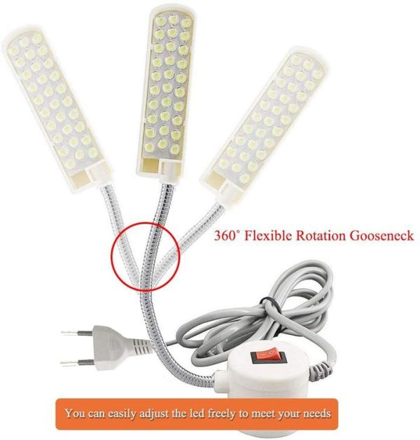 5W 30 LEDs Industrial Lighting Work Light Sewing Machine Light Household Sewing Machine Accessories, AC 220V, EU Plug - Image 3