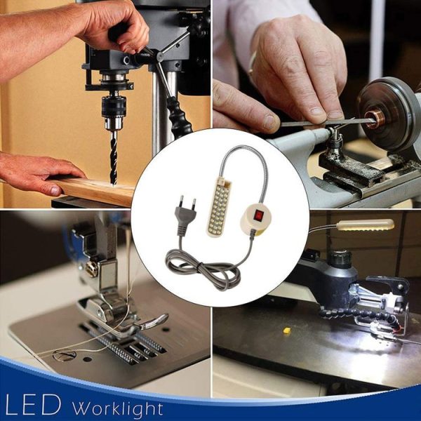 5W 30 LEDs Industrial Lighting Work Light Sewing Machine Light Household Sewing Machine Accessories, AC 220V, EU Plug - Image 5