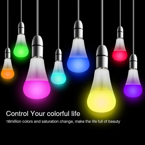 FUT012 E27 9W RGB + CCT LED Bulb Light 100V-240V Full Color Remote Control Smart Bulb WiFi 2.4G Wireless - Image 3