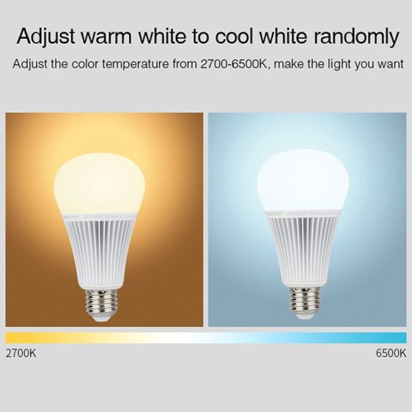 FUT012 E27 9W RGB + CCT LED Bulb Light 100V-240V Full Color Remote Control Smart Bulb WiFi 2.4G Wireless - Image 4