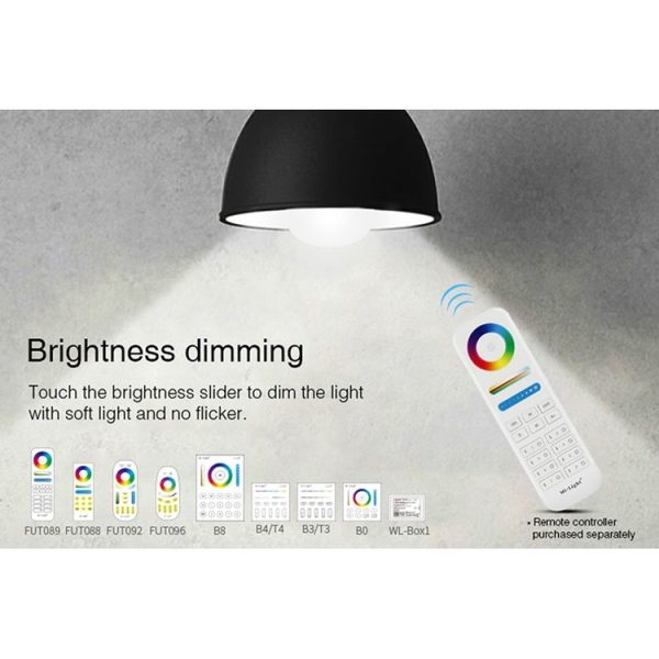FUT012 E27 9W RGB + CCT LED Bulb Light 100V-240V Full Color Remote Control Smart Bulb WiFi 2.4G Wireless - Image 5