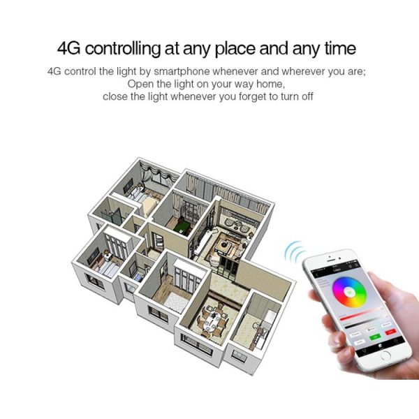 FUT012 E27 9W RGB + CCT LED Bulb Light 100V-240V Full Color Remote Control Smart Bulb WiFi 2.4G Wireless - Image 7