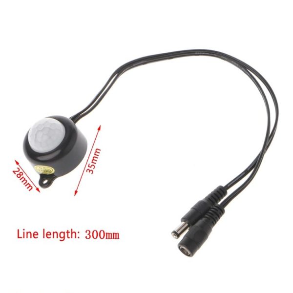 DC 5-24V / 5A With Plug for LED Light Bar Human Body Infrared PIR Motion Sensor Switch (Black) - Image 7