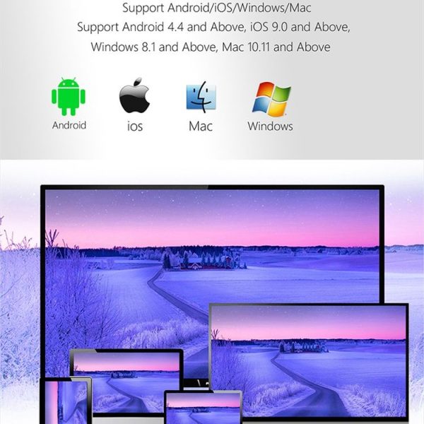 C18 5G Wireless WiFi Display Dongle Receiver 4K UHD TV Stick, RK3229 Quad-core, Type-C Interface - Image 7