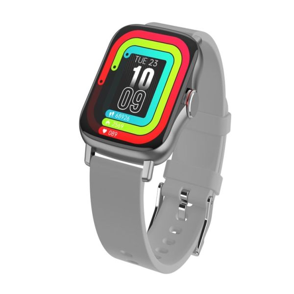 FM08 1.69 inch Color Screen Smart Watch IP67 Waterproof, Support Heart Rate Monitoring / Blood Pressure Monitoring / Blood Oxygen Monitoring / Sleep Monitoring (Gray)