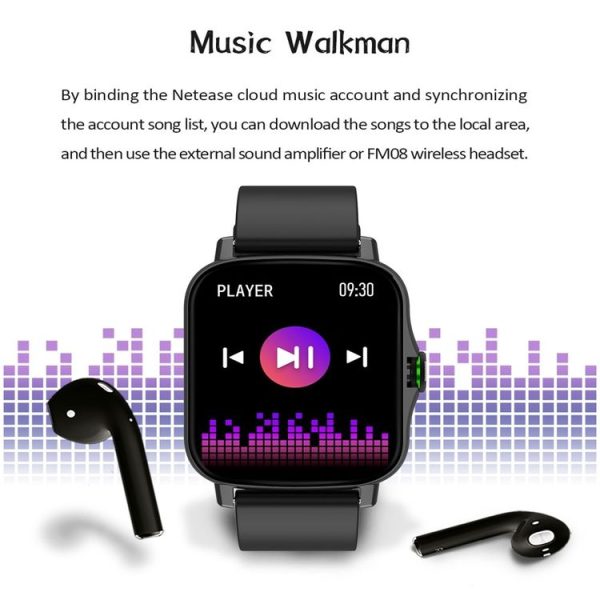 FM08 1.69 inch Color Screen Smart Watch IP67 Waterproof, Support Heart Rate Monitoring / Blood Pressure Monitoring / Blood Oxygen Monitoring / Sleep Monitoring (Gray) - Image 19