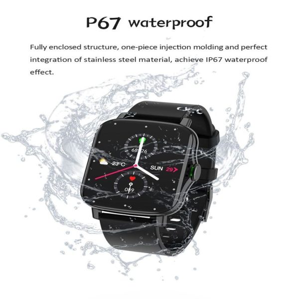 FM08 1.69 inch Color Screen Smart Watch IP67 Waterproof, Support Heart Rate Monitoring / Blood Pressure Monitoring / Blood Oxygen Monitoring / Sleep Monitoring (Gray) - Image 20