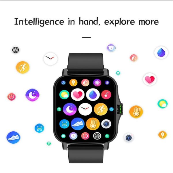 FM08 1.69 inch Color Screen Smart Watch IP67 Waterproof, Support Heart Rate Monitoring / Blood Pressure Monitoring / Blood Oxygen Monitoring / Sleep Monitoring (Gray) - Image 22