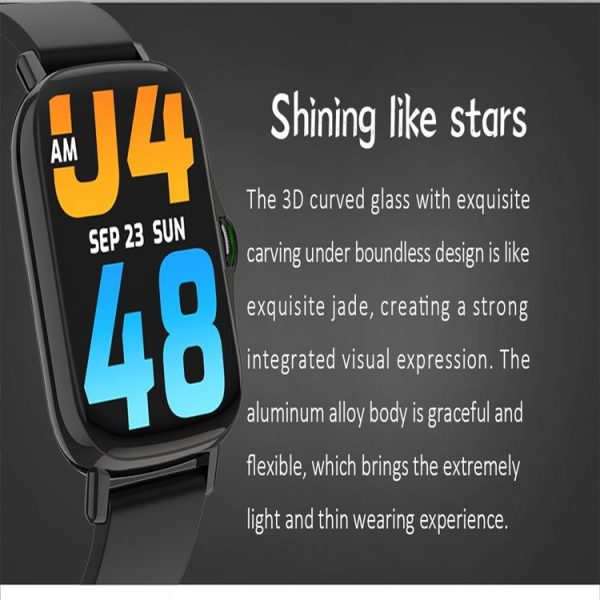 FM08 1.69 inch Color Screen Smart Watch IP67 Waterproof, Support Heart Rate Monitoring / Blood Pressure Monitoring / Blood Oxygen Monitoring / Sleep Monitoring (Gray) - Image 4