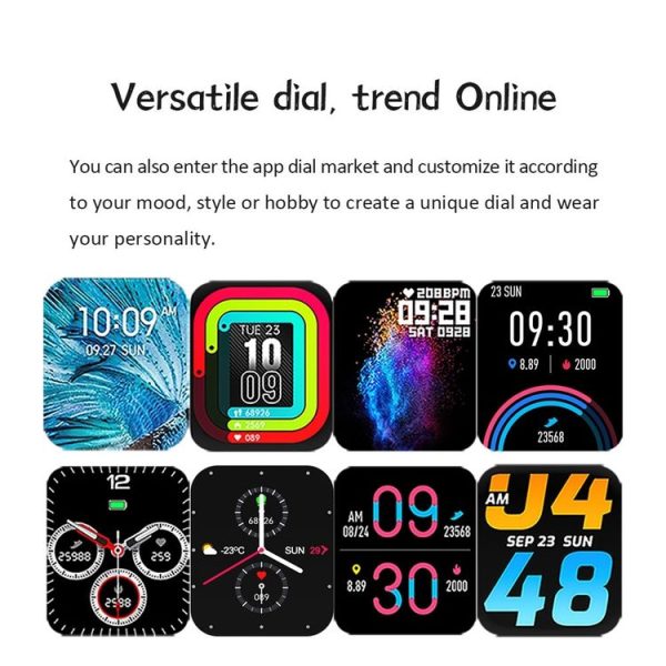 FM08 1.69 inch Color Screen Smart Watch IP67 Waterproof, Support Heart Rate Monitoring / Blood Pressure Monitoring / Blood Oxygen Monitoring / Sleep Monitoring (Gray) - Image 6