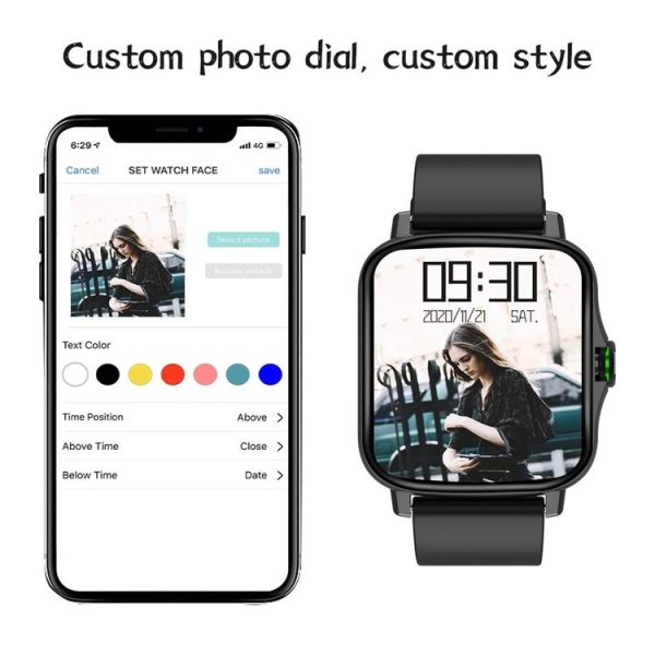 FM08 1.69 inch Color Screen Smart Watch IP67 Waterproof, Support Heart Rate Monitoring / Blood Pressure Monitoring / Blood Oxygen Monitoring / Sleep Monitoring (Gray) - Image 7