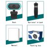 C11 2K Picture Quality HD Without Distortion 360 Degrees Rotate Built-in Microphone Sound Clear Webcams with Tripod (Orange) - Image 16