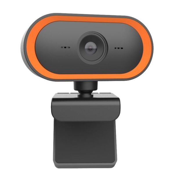 C11 2K Picture Quality HD Without Distortion 360 Degrees Rotate Built-in Microphone Sound Clear Webcams with Tripod (Orange) - Image 3