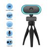 C11 2K Picture Quality HD Without Distortion 360 Degrees Rotate Built-in Microphone Sound Clear Webcams with Tripod (Orange) - Image 4