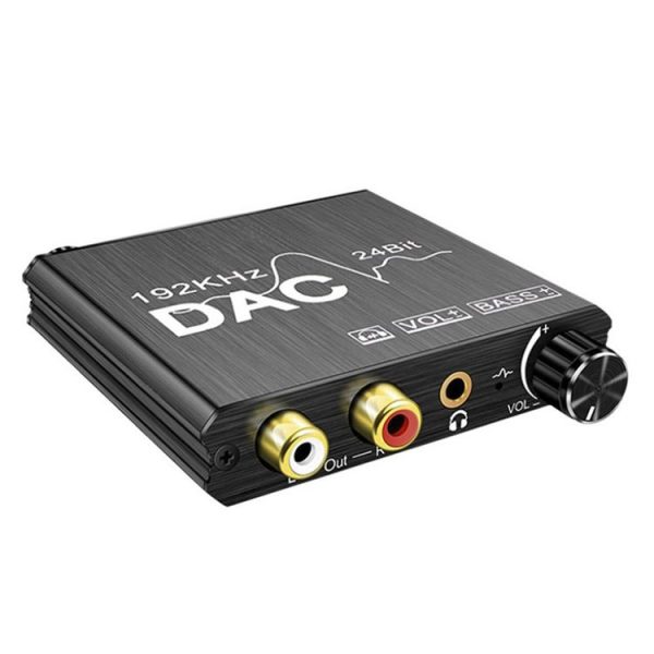 Digital To Analog Audio Converter Stereo Extractor DAC Amplifier Optical SPDIF 192Khz 24Bit - Image 2