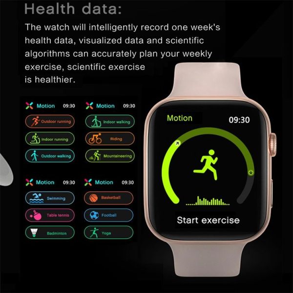 DW98 1.8inch Color Screen Smart Watch IP67 Waterproof, Support Bluetooth Call / Heart Rate Monitoring / Blood Pressure Monitoring / Sleep Monitoring (Blue) - Image 6