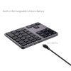 308BT Aluminum Alloy 35 Keys Bluetooth Wireless Numeric Keypad Digital Keyboard - Image 4